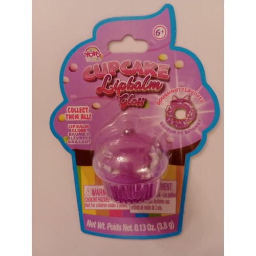 Cupcakes Lip Balm Gloss Doughnut Flavored 0.13 oz
