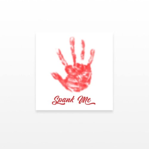 2x Spank Me Hand Temporary Tattoos