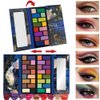 VERONNI 32 Colours Eyeshadow Palette, Colourful and Highly Pigmented Eyeshadows, Waterproof Fine Texture Open Lid Eyeshadow Palette, For Women Beauty Gifts (01)