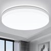 Airand LED Flush Mount Ceiling Light 5000K Daylight LED Ceiling Light Fixture 18W 1650LM Bathroom Ceiling Light Waterproof Round LED Ceiling Lamp for Kitchen, Bedroom, Hallway, Living Room