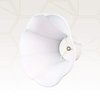 Royal Designs Flare Bottom Outside Corner Scallop Bell Lamp Shade, White, 6" x 12" x 10.25"