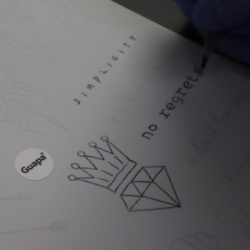 3pcs White Tiny Tattoo Practice Skin Double-Sided Minimalist Tattoo Practice Pad 30 Stencil Designs Floral Tattoo Designs Fake Skin (3pcs)