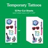 Big Dot of Happiness In My Party Era Temporary Tattoos for Kids and Adults, Girl Birthday Party Favors, Music Concert Fake Tattoos, Era Bachelorette Party Supplies, 12 Sheets