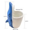 Kids Toothbrush Holder Toothbrush Organizer – Durable Silicone Animal Tooth Brush Holder – Easy to Clean Toothbrush and Toothpaste Holder – Toothbrush Holders for Bathrooms by Lily’s Home - Shark