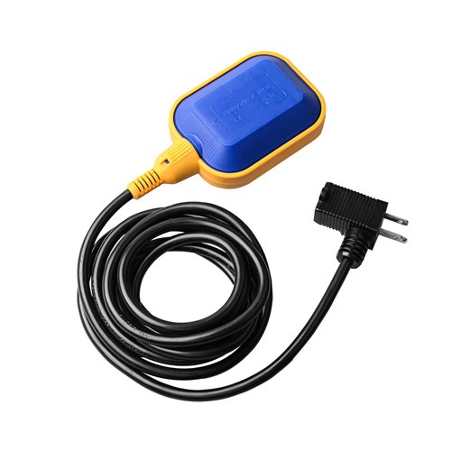 OELFFOW Sump Pump Universal Tethered Float Switch AC 15A 110~250V Piggyback Style Plug with 10 Fe...