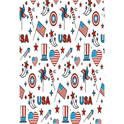 Cutieful Knit Therapeutic 10-18 mmHg Graduated Compression Socks (Fourth of July)
