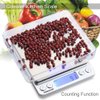 GDEALER Food Scale, 0.001oz/0.01g Precise Digital Kitchen Scale Gram Scales Weight Food Coffee Scale Digital Scales for Cooking Baking Stainless Steel Back-lit LCD Display Pocket Small Scale, Silver