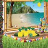 Beistle 75 Piece Tropical Treat Favor Bags - Luau Party Pineapple Cello Candy Bags With Twist Ties, Yellow/Green