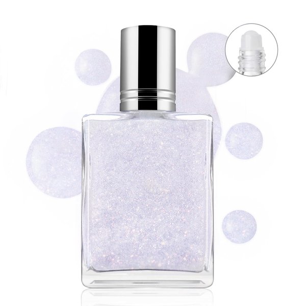 DAGEDA Roll-on Face Glitter Gel,Holographic Body Glitter Super Flash Glitter Makeup, Mermaid Makeup Festival Rave Accessories,Body Shimmer Daily Liquid Highlighter Makeup(Galaxy)