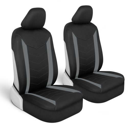 Motor Trend SpillGuard Gray Neoprene Seat Covers for Cars, Trucks and SUVs with Waterproof Neoprene Lining