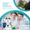 Aomekie® Microscope for Kids Students 20X 40X with 10Pcs Slides Insect Specimen Stereo Microscope for Kids with WF eyepieces LED Light Source Portable Stereoscope