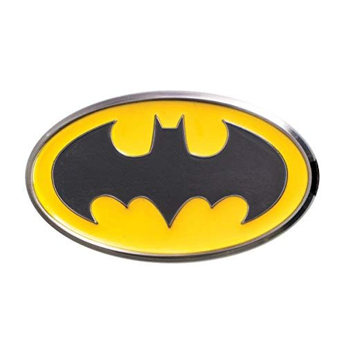 DC Batman Logo Colored Pewter Lapel Pin,Silver,1"