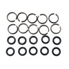 10 sets of 1/2" Impact Wrench Socket Retainer rings with O-ring,Impact Wrench Tool Parts and Accessories，impact friction ring,hog ring,O-ring Square Drive Socket Retainer Ring