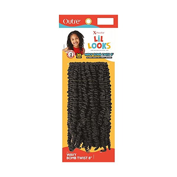 Outre X-Pression LiL Looks Crochet Braid WAVY BOMB TWIST 8" (3-PACK, 4)