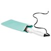 iDesign Silicone Heat-Resistant Hair Styling Tools Storage and Travel Pouch for Curling Irons, Straighteners, Wands - Aqua