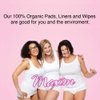 Maxim Organic Cotton Sanitary Pads for Women Combo Pack, Regular Menstrual Pads with Wings, Super Pad with Wings, Wrapped Lite Panty Liners, Intimate Wipes for Women