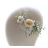 FIDDY898 Wedding Bridal Comb Camellia Hair Comb Ranunculus Green leaf Floral Clip Headpiece 2002