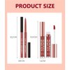 LANGMANNI 6 Matte Lipstick with 6 Lipliners Durable Makeup Set,Long-Lasting Non-Stick Cup Not Fade Waterproof Pigmented Velvet Lipgloss Kit Beauty Cosmetics Makeup Gift for Girls (#A)