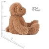 Vermont Teddy Bear Super Soft Almond Brown Teddy Bear - 18 Inch, Plush Stuffed Animal to Sleep with, Cozy Bear Plush from Stuffed Animals