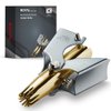 [MADE IN KOREA] ROYAL Gold Nose hair trimmer for men, Golden Birdie, Allergy-free, Manual, Battery-free, Waterproof, Painless with Twelve Dual-Edged blades, Patented Mechanism ET-4PG