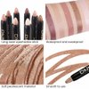 evpct 8Pcs Cream Eye Shadow Brightener Sticks Set for Eyes, Champagne Pearl Bronze Putty Sand Orchid Rose Gold Shimmer Matte Pencil Eye shadow Crayon Applicator Stick Palette Makeup Waterproof Set08
