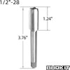 Burkit 1/2"-28 UNEF Tap and Die Set, Right Hand 1/2 x 28 HSS Machine Thread Tap Die Set