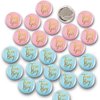Gender Reveal Button Pins 50 Pcs, Team Boy Girl Button Pins, Pink blue Button Pin for Baby Shower Party Favors Gender Reveal Party Supplies.