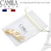 Camila Paris CP3169 French Hair Barrette Clip for Girls, Handmade, White, Gold Metal Clasp Strong Hold Grip Hair Clips for Women, No Slip and Durable Styling Girls Hair Accessories, Made in France