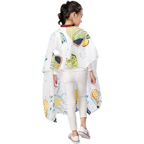 PERFEHAIR Kids Haircut Salon Cape Hair Cutting Shampoo Styling Capes Cloth for Child