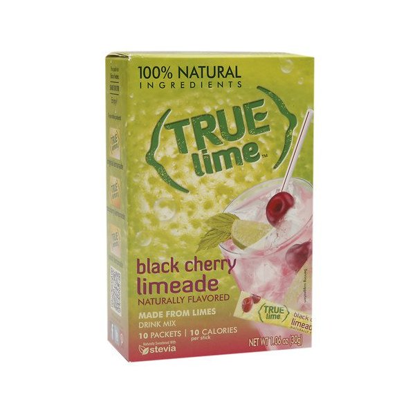 True Lime Drink Mix, Packets, Black Cherry Limeade 10 ea