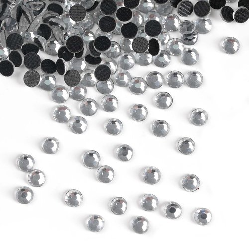 HTVRONT Rhinestones for Crafting, Crystal Hotfix Rhinestones come with Hot Melting Glue, Bright Color & Shining Flatback Rhinestones for Nails, Clothes, Decoration and Handicraft（SS10 2880pcs）