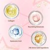 30 Pairs Lip Masks & Eye Masks, 24K Gold Gel Under Eye Patches for Puffy Eyes, Collagen Crystal Lip Mask Moisturizing Nourishing Collagen Lip & Eye Mask Set for Women Men