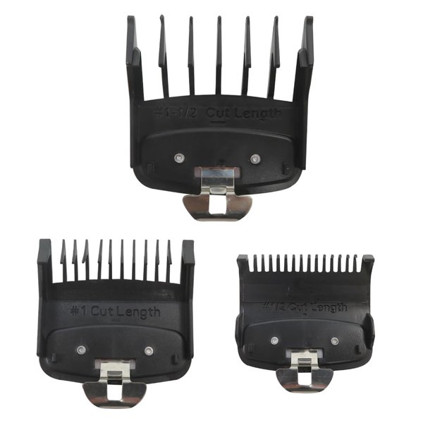 INGQI New 3354 Unisex Guide Guide Comb, 3 Set 1/2, 1, 1 1/2 Clipper Combs for Wahl