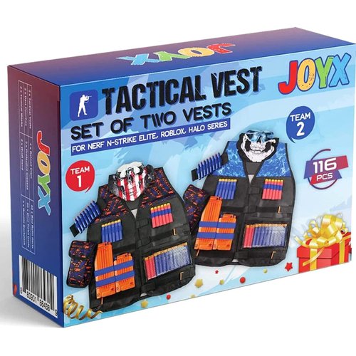 DecorX 2 Sets Tactical Vest Kits Compatible with Nerf Guns N-Strike Elite Series