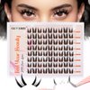 GEMERRY Lash Clusters Fluffy Cluster Lashes Mink Cluster Eyelash Extensions Lash Extension Clusters DIY at Home Eyelash Clusters