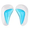 Arch Support Insoles Pu Gel Foot Massage Flat Feet Insoles 1 Pair (2 Cushion Pads) Blue