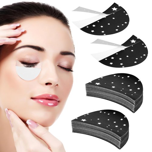 cobee 300Pcs Eyeshadow Shields, Lint Free Eye Shadow Pads Under Eye EyeShadow Stencil Prevent Mak...