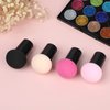Sibba 4 PCS Makeup Eggs Sponge Beauty Blender Foundation Blending Make Up Concealer Applicator Cosmetic Face Eye Brush Set With Mini Handle Loose Powder Coverage Flat End Head Holder Kit