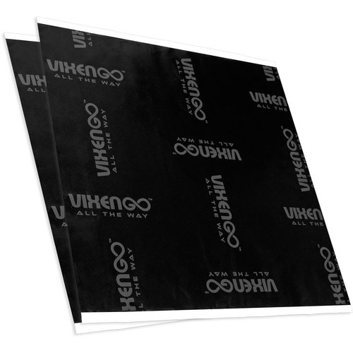 Vixen Go Sound Deadener for Cars 80 mil, 1.3 sqft - Butyl Rubber Auto Insulation & Dampening Mat, Audio & Noise Deadening Material Speaker Kit for Automotive Doors and Rear Deck (2 Sheet Pack)