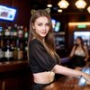 Haakong 6Pcs Leopard Cat Ears Headband Leopard Ears Headband Glitter Flocking Cat Ears Headband for Woman and Girls Party Supplies