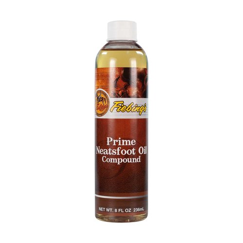 Fiebing's Prime Neatsfoot Oil 8 oz - Leather Conditioner & Preservative with Synthetic & Natural Animal Oil - Waterproof, Soften, Restore, & Strengthen Leathercraft Shoe, Boot, Saddle, Couch, Purse