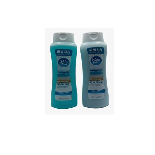 New size Bigger value white Rain moisturizing shampoo conditioner set