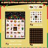 Containlol 39 Pcs Kwanzaa Game Bingo 24 Players African American Culture Bingo Cards African Heritage Bingo for Family School Activities Holiday Happy Kwanzaa Festival Party Favors Supplies
