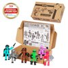 Zing Stikbot Off The Grid Pack - Set of 6 Poseable Action Figures with Weapons and Accessories, Includes Striker, Clint, Pixel, Raptus, Shift and Regalius, Stop Motion Animation, for Ages 4 and Up