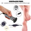 Electric Foot File Callus Remover Professional Foot File Pedicure Tools Adjustable Speed 120pcs Replacement Sandpaper disc Easy to Remove Cutin Dead Skin calluses(Black 120pcs)