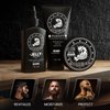 Bossman Essentials Beard Kit for Men - Beard Oil Jelly, Fortifying Conditioner Cream, Beard Balm - Grooming Growth Care Accessories (Naked)