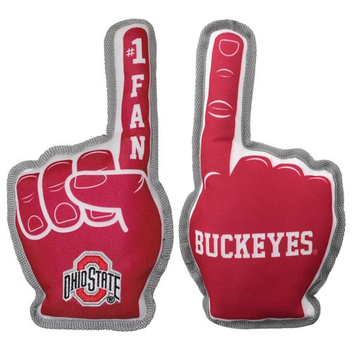 Pets First NCAA Ohio State Buckeyes #1 Fan Toy. Best Sports Dog Toy with Double Stitched Trim and...