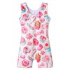 HOZIY Gymnastics Leotards for Girls 4t 5t Pink Candy Cake Lollipop Biketard Sweet Kids Unitards