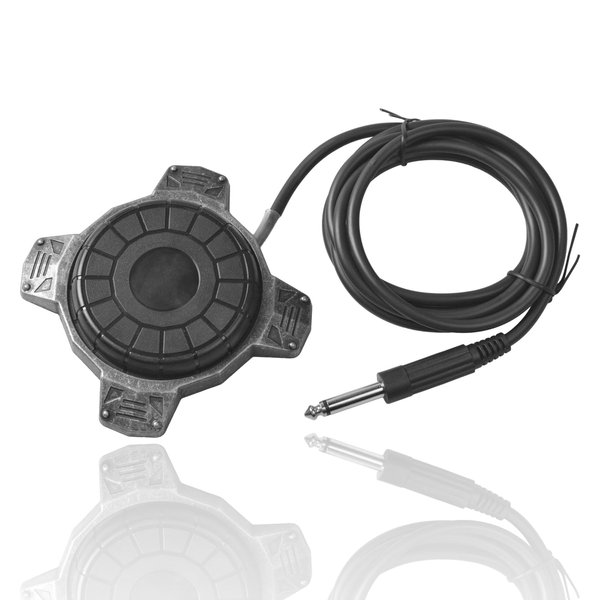 Tattoo Foot Pedal,360 Degree Pressure Tattoo Pedal Switch Round Retro Tattoo Pedal Controller with 5.9ft Power Cable,Anti-Slip Tatto Kits,Tattoo Supplies
