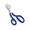 QWORK Duckbill Shears, 7 in Duckbill Applique Scissors, for Carpet Pile, Carpet Punch - Blue
